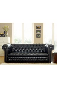 ITEM: 9877  Ludlow Black Chesterfield Sofa