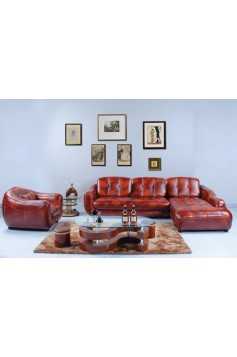 ITEM : 0906 Italian Full Top Grain Leather Sofa