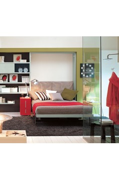 ITEM: MB0218 Murphy Panel Bed with Occasional table and wardrobe.(Full size)
